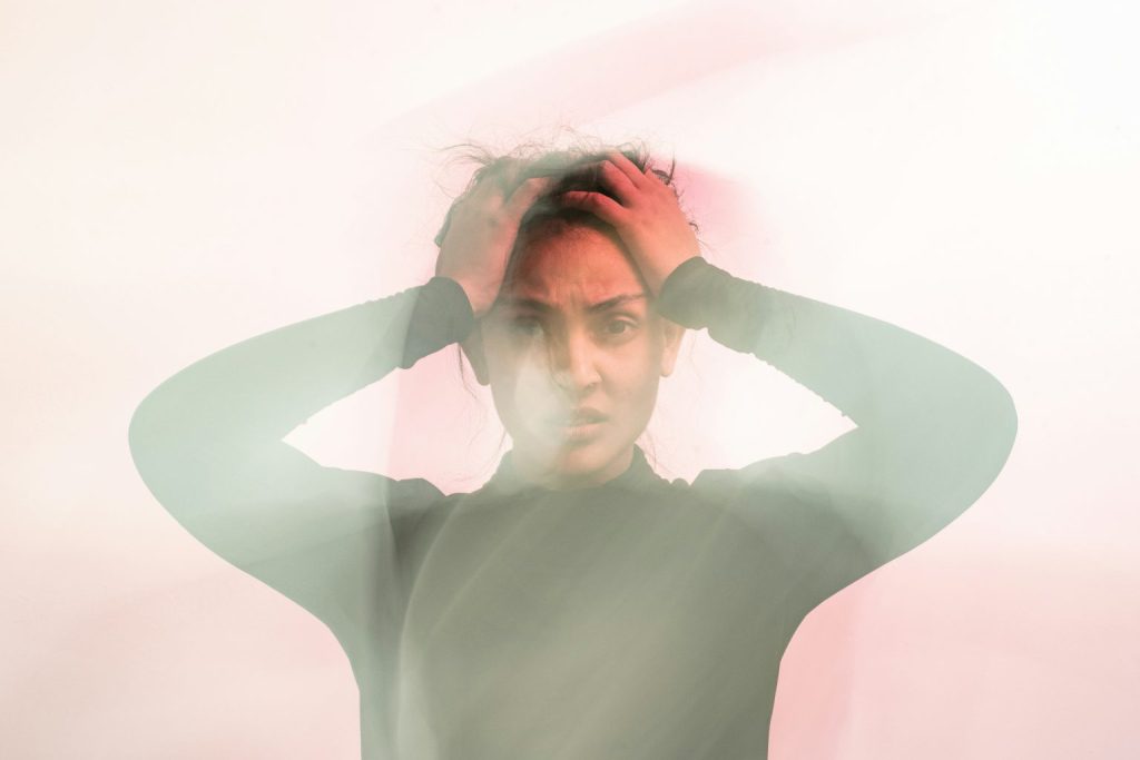 Lady with anxiety. Understanding the symptoms of anxiety