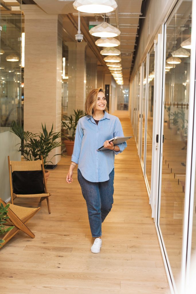 professional woman working