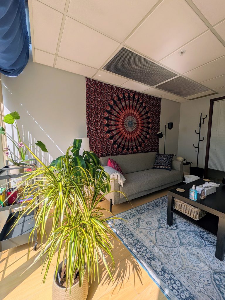 Burnaby counselling room with At Ease Counseling